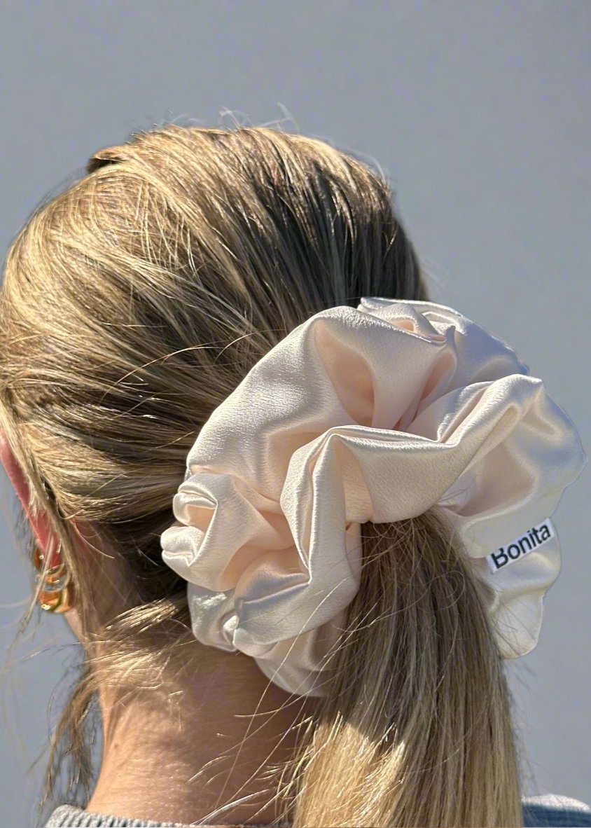 Ivory Cream - Large Scrunchie