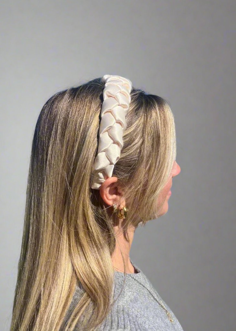 Ivory Cream - Braided Headband